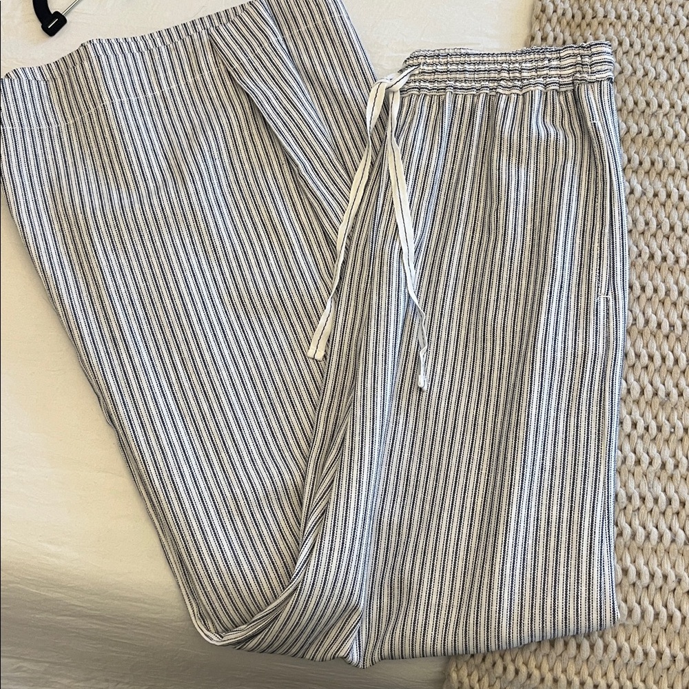 Linen flowy pants